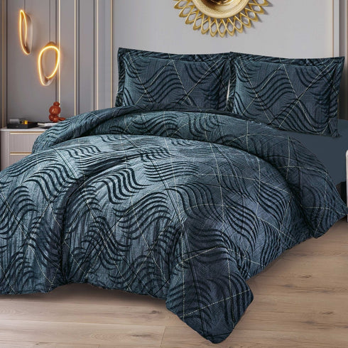 Cinderella Double Bed Warm Bedsheet for Winter with Pillow Covers by Florida